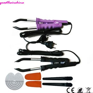 Connecteurs 1 PCS Température Constante Cheveux Extension Fer Kératine Collage fusion Chaleur Connecteur Soins Des Cheveux Styling Outils couleur rose Noir 230717