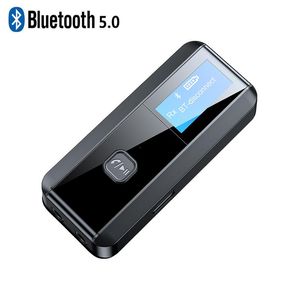 Conectores 5,0 Bluetooth Audio receptor transmisor pantalla Lcd 3,5mm 3,5 Aux Adaptador inalámbrico Adaptador para Tv Pc altavoz del coche