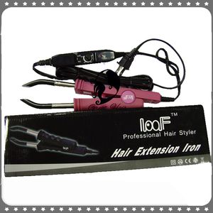 Connecteurs extension de cheveux à température réglable fer à fusion Loof 618 outils de connecteur de cheveux couleur rose et noir 230717