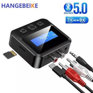 Connecteurs Bluetooth 5.0 Récepteur d'émetteur LCD Affichage du casque Adaptateur audio sans fil RCA 3.5 mm Jack pour PC TV Home Stéréo