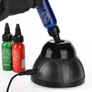 Conectores Tinta de pigmento para tatuaje Agitador eléctrico Agitador Esmalte de uñas Gel ultravioleta Mezclador vórtice Mezclador agitador de gel para esmalte de uñas Suministro para tatuajes Negro