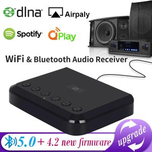 Connecteurs Récepteur Audio Wifi sans fil pour Airplay Spotify Dlna Nas flux sonore multiroom Bluetooth 5.0 boîte à musique adaptateur optique Wr320