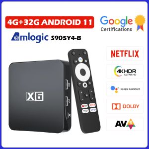 Consoles Android 11 TV Box Video Game Console Super Console X6 Netflix Google certifié 4K HDR DOLBY AV1 2.4G / 5G WIFI BT5.0 Média Player