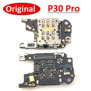 Consoles Connecteur SIM de carte d'origine pour Huawei P30 Pro SIM Carte Reader Slot Socker Holder Flex Cable Remplacement des pièces