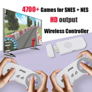 Consoles SF900 Consola pour Super Nintendo 16 bits Game Stick 4700 jeux rétro HD Consoles de jeux vidéo pour NES SNES contrôleur sans fil
