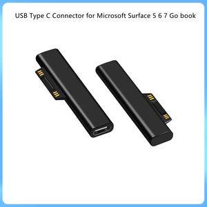 Consume electronics 5 UNIDS / LOTE Conector USB Tipo C para Microsoft Surface Pro 3 4 5 6 Go Plug Adaptador de Corriente Convertidor Convertidor de Cargador de computadora portátil