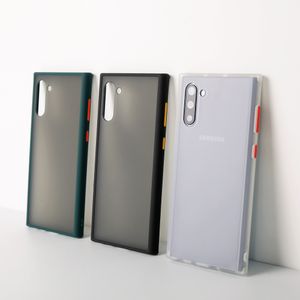 Fundas de teléfono con marco suave de Color de contrato para Samsung Galaxy A51 A71 A50 A70 A30S A40 A21S A20 A10 S M51 A41 A7 A9 funda mate de lujo