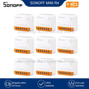 Contrôle 110 pièces SONOFF MINI R4 Wifi Module de commutation intelligent WiFi commutateur 2 voies maison intelligente fonctionne R5 SMATE contrôle sans fil Alexa Google Home