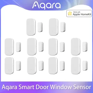 Contrôle Aqara capteur de porte Zigbee Mini capteur de porte intelligent connexion sans fil fonctionne avec la passerelle Mijia XiaoMi Home HomeKit APP