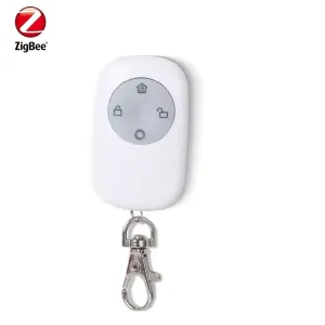 Contrôle Heiman Zigbee3.0 Smart Alarm Remote Controller avec 4 touches avec ARM DISARM HOME ALARM SOS FAUTÉ COMPATIBLE AVEC ASSISTANT HOME