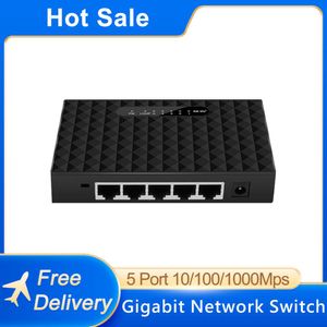 Contrôler IenronLink 5 ports Gigabit Smart Switch 1000 Mbps Mini Ethernet réseau LAN Performance Performance pour la caméra IP / Router AP / WiFi sans fil