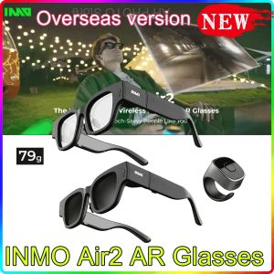 Contrôle INMO Air2 Wireless AR Smart Glasses Sépreuve Scrane Touch Ring vocal Contrôle HD Voir la traduction en temps réel Video