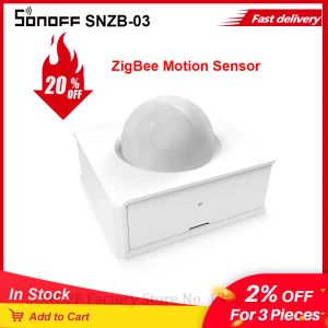 Contrôlez Itead SONOFF SNZB03 ZigBee Notification d'alerte du capteur de mouvement via l'application eWeLink Fonctionne avec ZigBee Bridge Smart Home Security