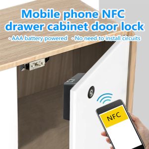 Contrôler le verrouillage de porte de l'armoire de tiroir intelligent NFC Card de verrouillage électronique IC 13.56 MHz Motor Lock Wardrobe Electric Lock