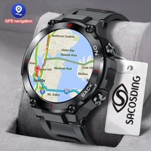 Contrôler la nouvelle position GPS Men Smart Watch Military Outdoor Sport Fitness Super Long Smartwatch Smartwatch IP68 Swimming Man Regardez pour Xiaomi