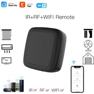 Contrôle le plus récent Tuya WiFi Smart IR RF433 Remote Contrôle universel Contrôle infrarouge Smart Home pour TV DVD AC Fonctionne avec Smart Life