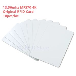 Contrôle NFC 13.56MHz RFID Classic S70 4K Mémoire ISO14443A RF Smart IC Chip Carte pour le système de contrôle d'accès 10pcs