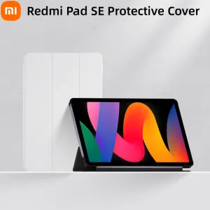 Contrôle Original Xiaomi Redmi Pad SE Étui de protection Support stable Intellisense Flip Awakening 11 pouces Gaine en cuir PU Coque de protection