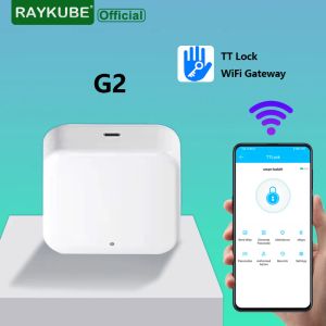 Contrôle la passerelle Raykube G2 pour l'application TT Lock App Bluetooth Smart Electronic Door Lock Adaptateur WiFi Remote Contrôle pour Smart Home