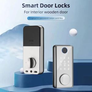 Contrôle Smart Home Security Door Lock Antitheft Electronic Deadbolt Lock Tuya App Bluetooth Compatible avec Key Quick Unlock