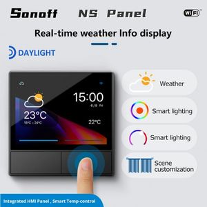 Contrôle Sonoff nspanel Smart Scene Switch Mur WiFi WiFi Smart Thermostat Switch Smart Home Allinone Contrôle pour Alexa Google Home