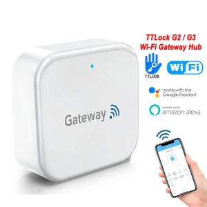 Contrôle TTLOCK G2 G3 WiFi Gateway for Smart Electronic Door Lock Bluetooth TTLOCK App Controte Controly Unlock Bluetooth to WiFi Converter