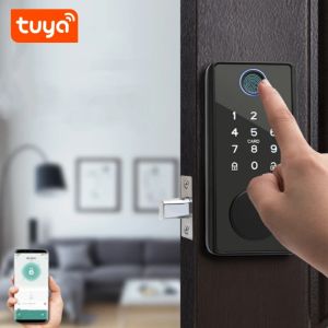 Contrôle l'application Tuya Smart Remote Contrôle biométrique Empreinte de verrouillage de porte de porte de porte Mot Mot Mot Mot Mothatic Motor Motor Lock sans clé