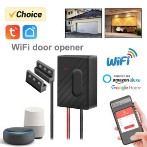 Contrôle de l'ouvreur de porte de garage sans fil Tuya WiFi WiFi Smart Gate Controller compatible Smart Life App Work avec Alexa et Google Home