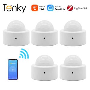 Contrôle Tuya Zigbee Human Motion Sensor Smart Home Pir Motion Sensor Detector Security Smart Life App Control Work with Zigbee Gateway