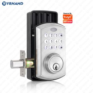 Contrôlez Us Deadbolt Smart Lock Remote Controller Mot Mot de passe / IC Carte Biométrique Lock Electronic Auto Lock pour Home Smart Lock Porte