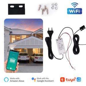 Contrôle WiFi Smart Garage Door Smart Life App Remote Control Open Close Monitor Compatible avec Alexa Echo Google Home