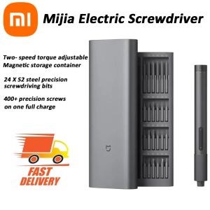 Control Xiaomi Mijia Electrical Precision Screwdriver Kit 2 Gear Torque 400 Screw 1 TypeC Rechargeable Magnetic Aluminum Case Box