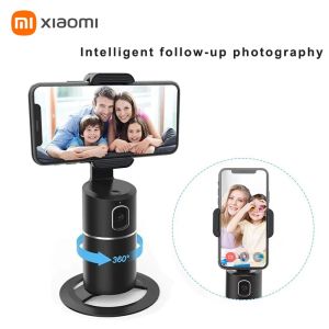 Contrôle xiaomi selfie stick 360 ° Suivre Suivre Ptz Head Camera Face Track Track Antichelake Stabilizer Rotate Phone Téléphone Trépied Gimbal