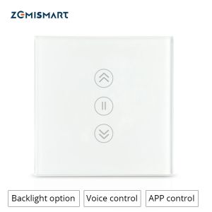 Control Zemismart Google Home Alexa Echo interruptor de cortina interruptores ciegos para Motor de rodillo estándar Motor deslizante Wifi APP Siri Control