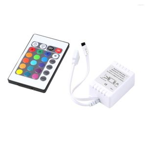 Contrôleurs LED de contrôle IR RGB Controler Lights Remote Dimmer DC12V pour 3528 Strip