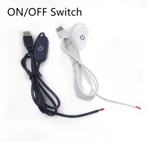 Controladores USB con interruptor de encendido/apagado para 5V 0,5 M 1M 1,5 M 2M LED tira FOB luz lineal DIY