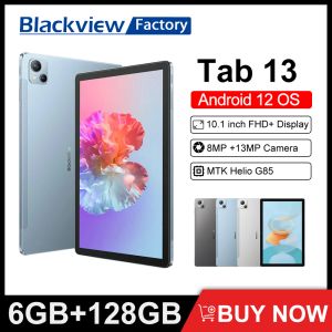Contrôles Tab Blackview 13 6 Go + 128 Go 7280mAh Tablet Pad Mtk Helio G85 Octa Core 10.1 '' FHD + Affichage Android 13MP Camerie