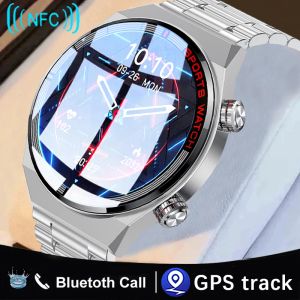 Contrôles Chibear NFC Smart Watch Men GPS Motion Track Salle car