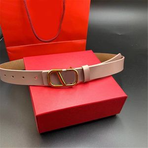 Conveniente cinturón de lujo Cinturón de diseño para hombres 2.5cm Valentín S Día Negocio para mujer Cinta Cinturas Folleto Cinturas de cuero unisex ajustables