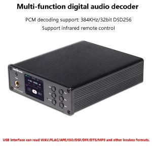 Convertisseur Dual ES9038Q2M Amplificateur de casque de décodeur audio QCC5125 Bluetooth 5.1 APTXHD Format sans perte IV / LPF Circuit de traitement