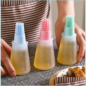 Cooking Utensils Barbecue Oil Brush Dispenser With High Temperature Resistant Sile Seasoning Bottle Kitchen Baking Drop Delivery Hom Dhafc