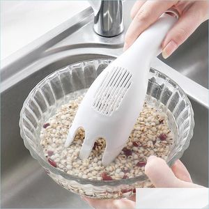 Ustensiles de cuisine Mtifunctional Durable Riz Tamis À Laver Cuillère Assiette Passoires Filtres Passoire Gadgets De Cuisine Set Outils De Cuisine Fo Dh1Sm