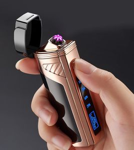 Fresco a prueba de viento Colorido USB Carga cíclica ARC Encendedor Portátil Diseño innovador Cuchillo para hierba Cigarrillo Tabaco Cigarro Fumar sin DHL