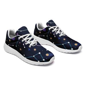 Coolcustomize personnalisé ciel étoilé espace étoile galaxie propre nom logo numéro photo hommes tennis course chaussures de marche confort personnalisé à lacets femmes baskets chaussures