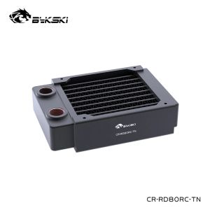 Enfriamiento de radiador de cobre de 80 mm de refrigeración Bykski Bykski, aproximadamente 30 mm de espesor para ventilador de 8 cm de servidor, CRRD80RCTN