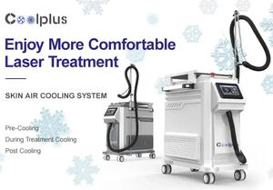 enfriamiento rápido COOLPLUS Skin Air Cooling system Uso para máquina láser Zimmer Cryo Therapy Pain Reduce Cooler para tratamiento con láser -40ﾰC Máquina de belleza