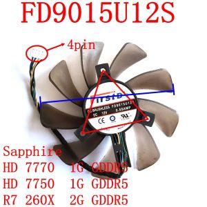 Refroidissement livraison gratuite FirstD FD9015U12S 4PIN 85MM 39X39X39MM 0.55A pour Sapphire HD7770 77501G GDDR5 R7 260X 2G GDDR5 GRAPHICS CARD FAN