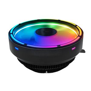 Coolmoon Glory refroidisseur de processeur RGB coloré 3Pin 12V 120MM support de ventilateur pour AMD FM2/FM1/AM3+/AM4/AM2/940/939 et Intel LGA 151X/775