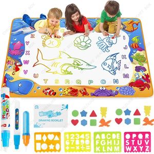 Coolplay tapis de dessin à l'eau magique coloriage Doodle avec jeu Montessori jouets tableau de peinture éducatif 240124