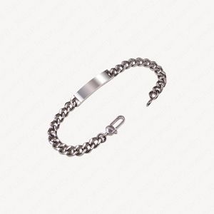 Copper 18k White Gold Plated Chain Bracelet Woman High Polished Miami Cuban Link Bracelets Women Punk Chains Accessories With Jewelrys Pouches Wholesale